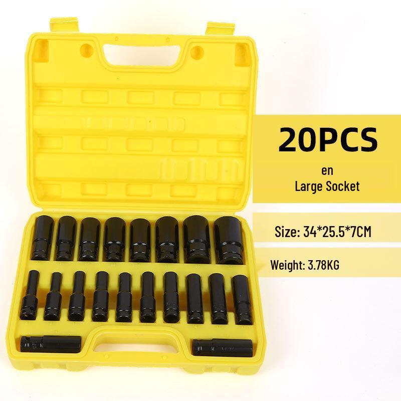 32-Piece Socket Wrench and Ratchet Set for Automotive Repair