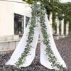 1pc/2pcs 180cm Artificial Eucalyptus Garland Hanging Fake Plants Vine for Room Wedding Arch Table Runner Home Party Decor