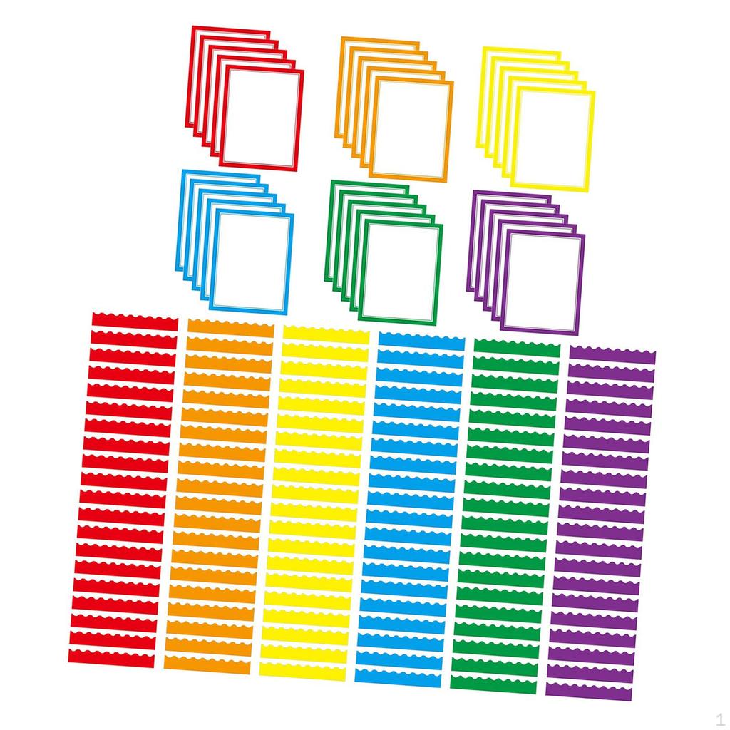 150Pcs Science Fair Board Supplies Back to School Posters Theme Decoration 120 Trim Bulletin Borders