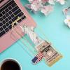 Creative Metal Bookmarks World Classic Architecture Famous Travel Attractions Reading Book Clip With Country Map Tassel Pendant