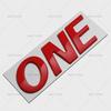 3D Metal Car Sticker Class ONE Letter Emblem Badge Side Fender Rear Trunk Head Window Decal Motorcycle Accessories Decoration