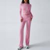 Autumn/winter Women's Y2K Casual Sports Style Slim Long Sleeve Top Lace-up Pants Suit