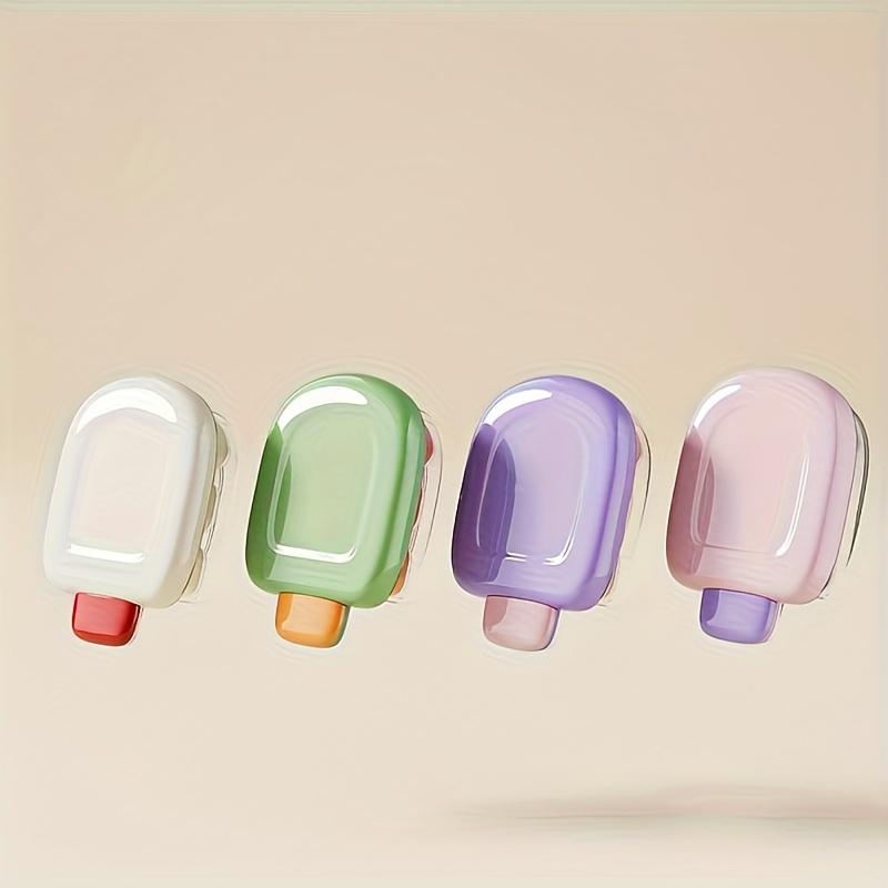 

4 шт. Силиконовые формы для льда с крышками, Мини-формы для мороженого для домашнего холодильника, Идеально подходят для домашнего мороженого, кубиков льда и замороженных лакомств 4pcs