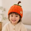 Diseño de Dibujos Animados Calabaza Gorro para Niños Pequeños Estilo con Puño Gorra para Bebé Nuevo Gorro de Punto para Bebé Unisex