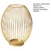 Metal Wire Cage Pillar Candle Holder Vintage Hollow Out Tea Light Holder for Fireplace Mantel Table Centerpiece