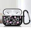 Case For Airpods Pro Pro2 4 2 Pro3 1 3 Earphone Cases Cover Pink Heart Print