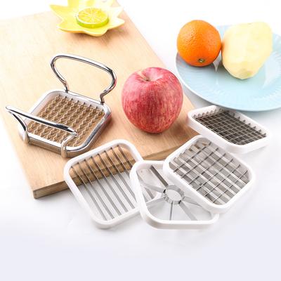 Accessori Cucina per Mela Pera Patatine Fritte Verdura e Frutta Taglia Affetta Utensili da Cucina Multifunzione 5pz/set Acciaio Inossidabile