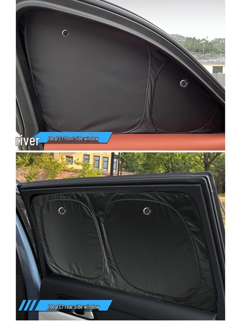 Ideal L7 Car Window Sunshade: Opaque Sun Protection & Insulation for Camping Privacy