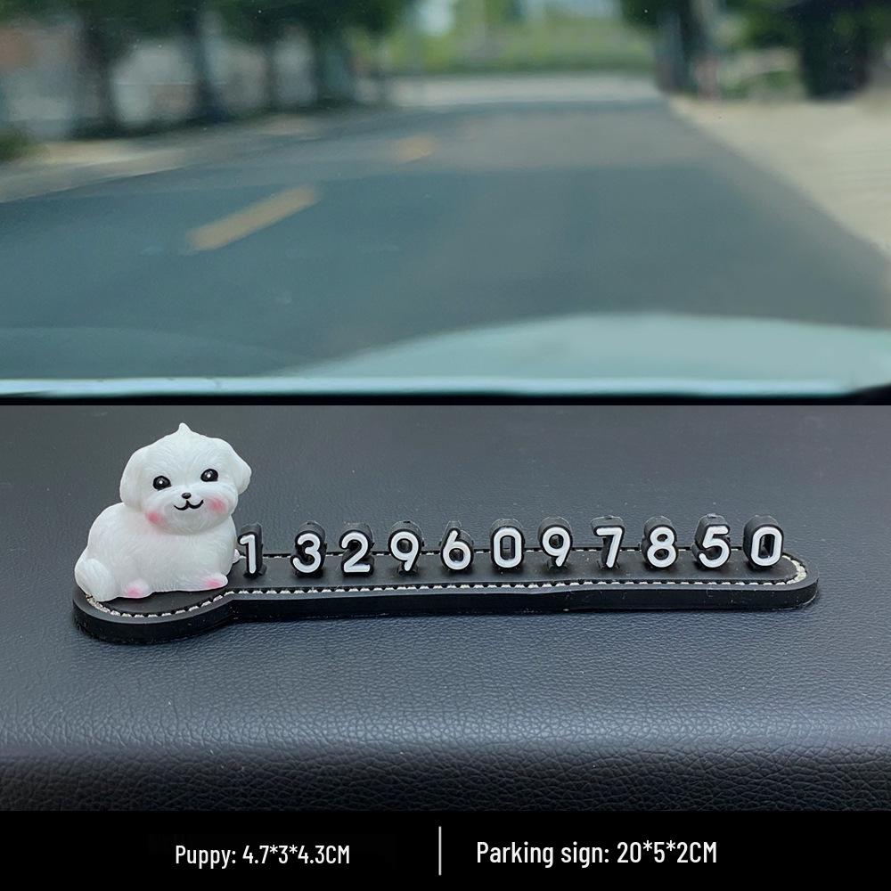 

Resin Cute Puppy Car Ornament - Interior Decoration & Decompression Artifact