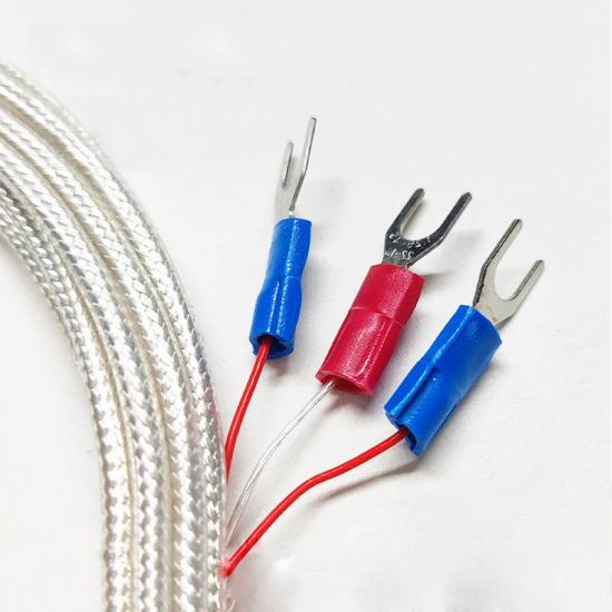Thermocouple Stainless Steel Probe RTD PT100 Temperature Sensor 0.5/1/2/3/4/5M Waterproof 4mm*30mm Shielded Braide Wire