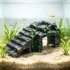 Aquarium Dekoration mit Pflanzen Schildkröten Sonnenplattform, Künstlicher Felsen Reptilien Dock, Baby Schildkröten Kletterdock Rampe, Realistisches Stein Versteck