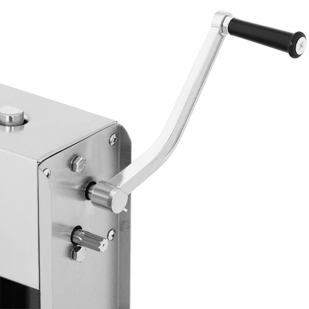 Vertical Manual Sausage Stuffer, 7 L, 4 Funnels