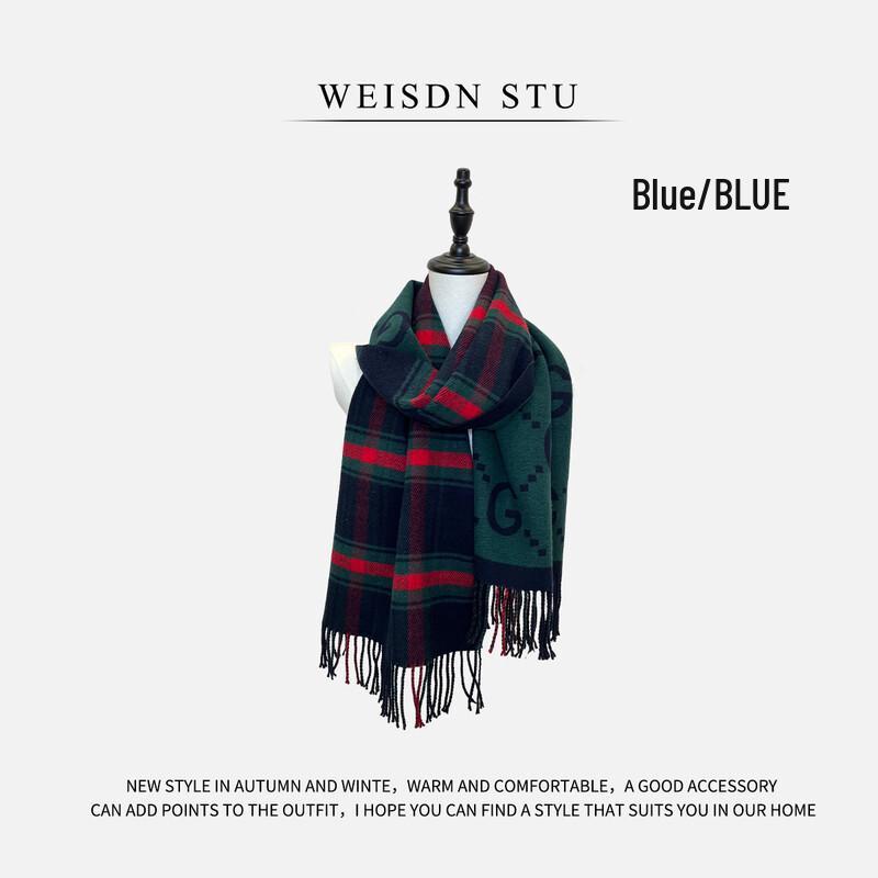 Liangsu Women s Autumn/Winter Plaid Tassel Scarf Shawl