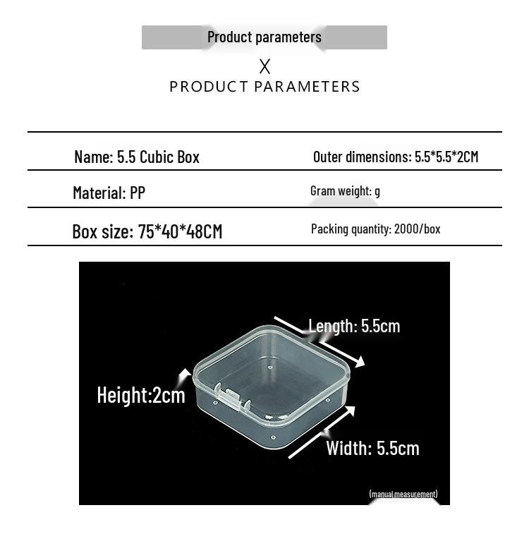 Cutie de depozitare și afișare pentru feronerie din plastic transparent
