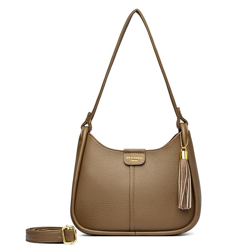 

PU Leather Crossbody Bag New Luxury Tassel Handbags ladies Bags Designer Shoulder Messenger Bags for Women Sac A Main хакі