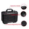 Waterproof Safety Tool Case Sealed Box Equipment Impact Resistant Tool Box Suitcase Tool Container Black 325x215x172mm