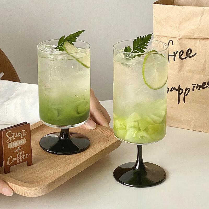 ZISIZ Handmade Glass Juice Goblet