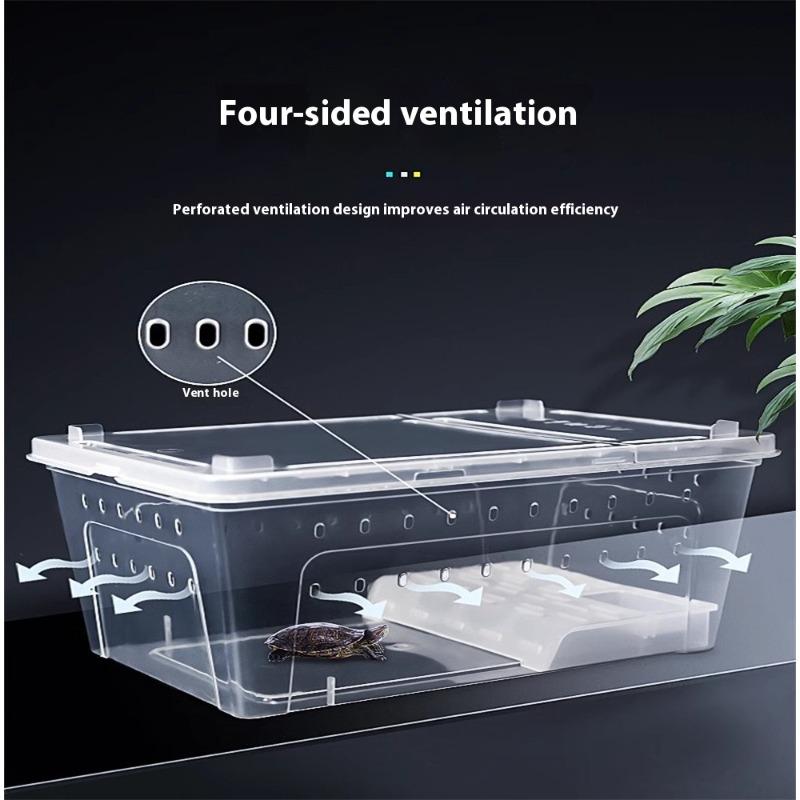 Reptile Terrarium Box Snake Spider Gecko Frog Lizard Turtle Insect Breeding Case Pet Supplies Habitat Tank