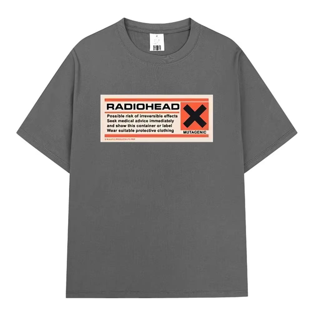 2026 Summer Hot Sale Rock Band Radiohead Mutagenic T Shirts Unisex Unisex Gothic Retro T-Shirt Y2k Gothic Cotton Oversized T-Shirts