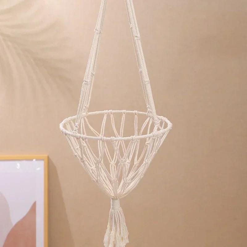 Cat Hammock Hanging Basket Swing Window Cute Pet Cat Hand-woven Cotton Rope Bed Kitten House Tent Pet Accessories