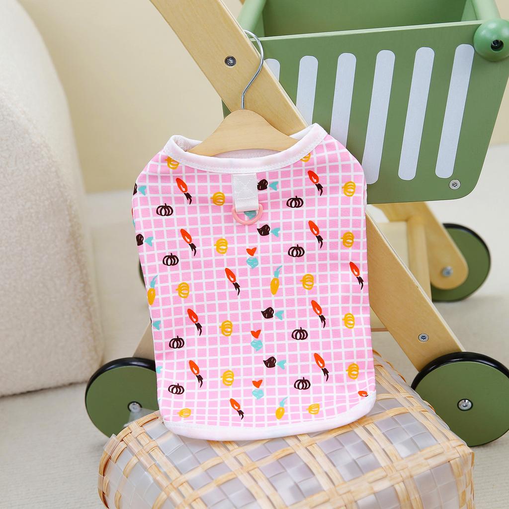Spring and Summer Dog Clothing Pastoral Small Fresh Full Bottom Carrot Lace Suspender Teddy Bigbear Small Dog Clothing