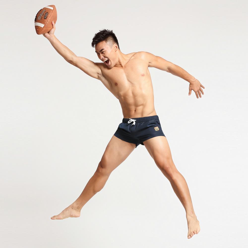 Seobean Men's Running Shorts with Inner Mesh - Sports and Pajama Wear