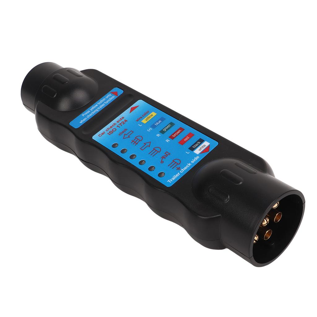 12V 7-pinowy Tester Obwodu Elektrycznego Świateł Przyczepy do Holowania Wtyczka Gniazdo Narzędzie Diagnostyczne do Przyczep, Przyczep Kampingowych, Koniowozów
