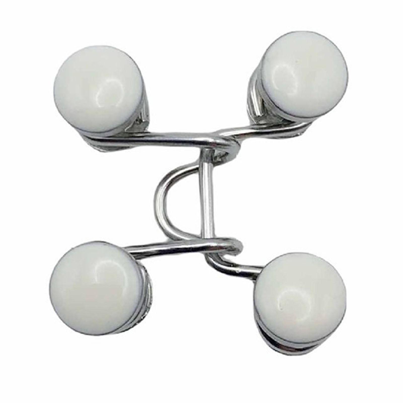 Pant Waist Tightener Alloy Removable Nail Free Adjustable Smaller Waist Tightener White Pearl