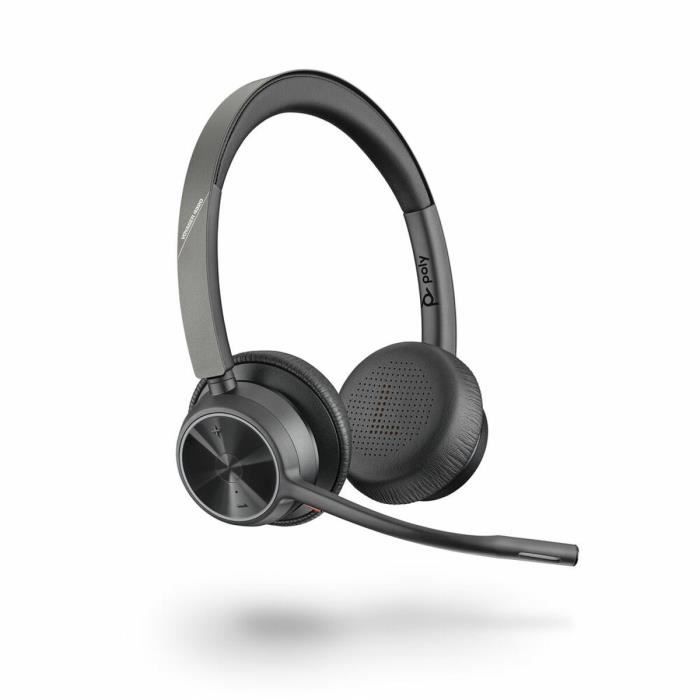 Casques avec Microphone Poly 218478-01 - Serre-tête, USB C, Noir, Annulation de bruit, Bluetooth, Sans fil