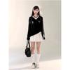 Bow Tie Women Long Sleeved T-shirts V-neck Loose Long Sleeved Pullover Tee Korean Style Autumn New Fashion Women's Top