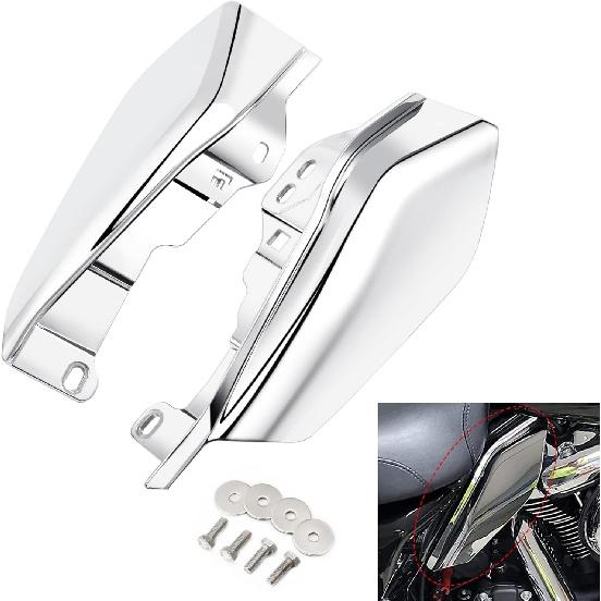 PBYMT Mid Frame Air Deflectors Heat Shield Compatible for Harley Touring Road King Street Electra Glide 2009-later Also Compatible with Models