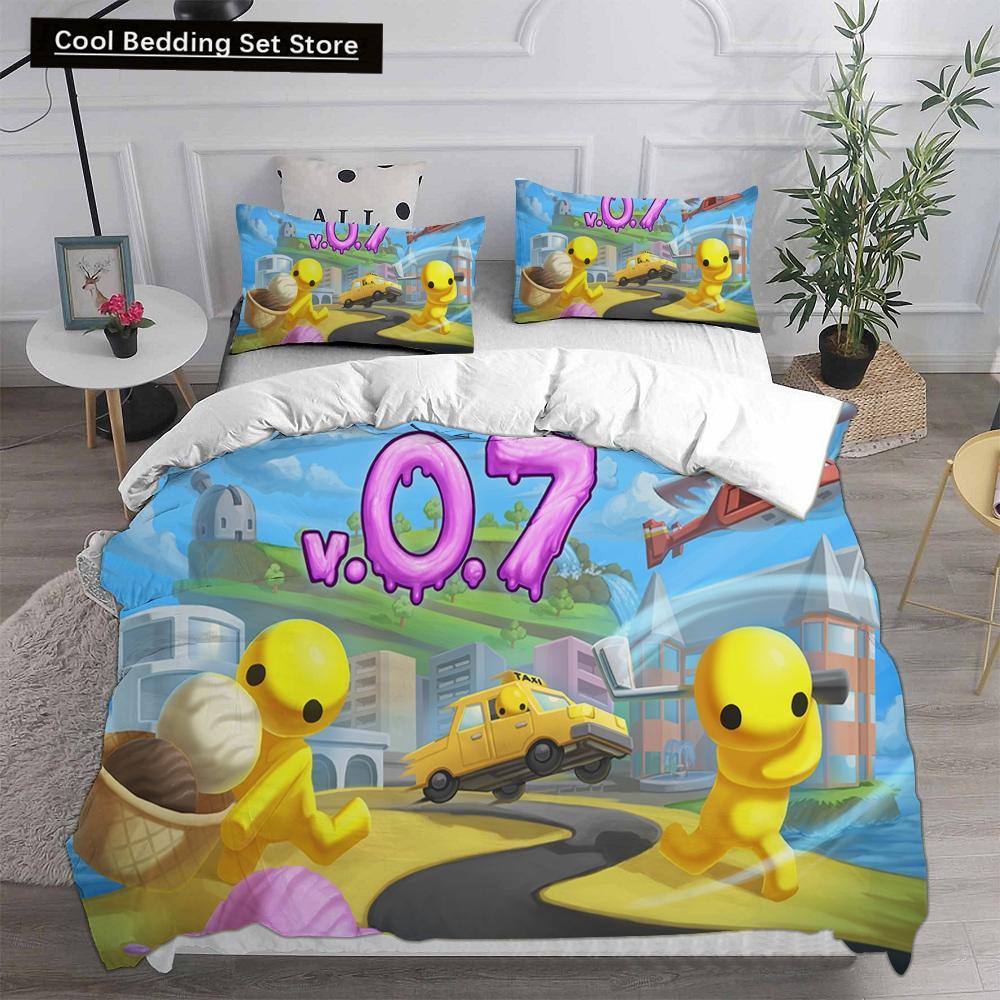 3D Print  Wobbly Life Single Twin Full Queen King Size Quilt Anime Bed Cover Pillow Case 2-3 Pieces Duvet Cover Bedding Sets