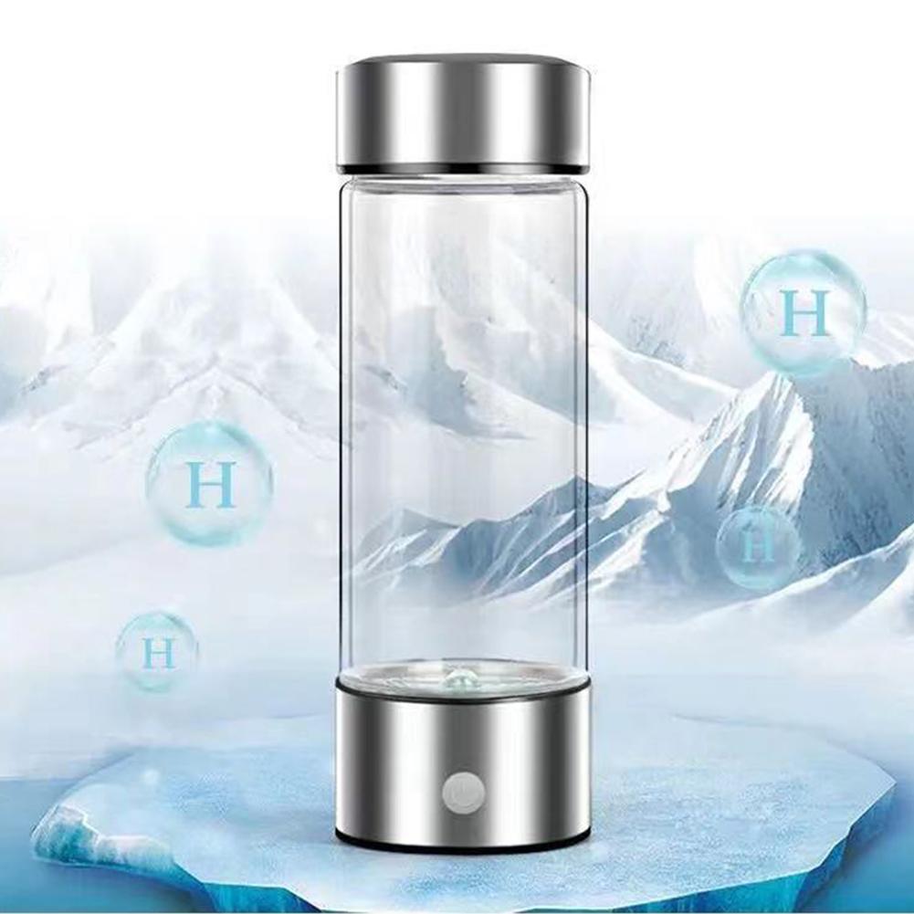 420ML Hydrogen Water Bottle Portable Hydrogen Water Generator Large Capacity Electric Hydrogen Water Bottle for Daily Drinking