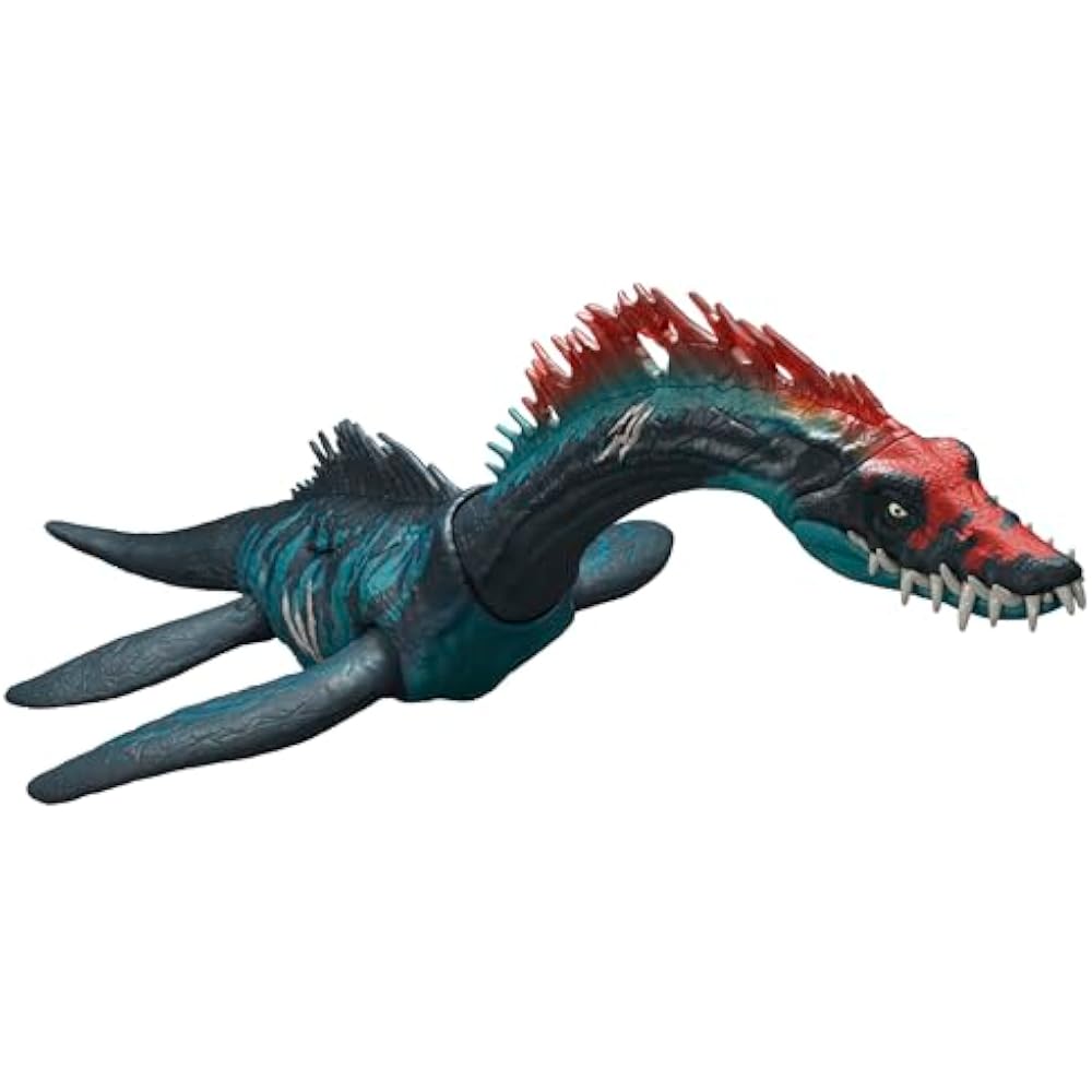 Mattel Jurassic World (JURASSIC WORLD) BIG ACTION! Styxosaurus, Figure Dinosaur Toy for Kids, Mov...