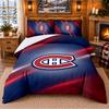 Tištěný 3dílný povlak na peřinu a polštářky Vzor Montreal Canadiens Prostěradlo Povlak na polštářek Pro výzdobu ložnice