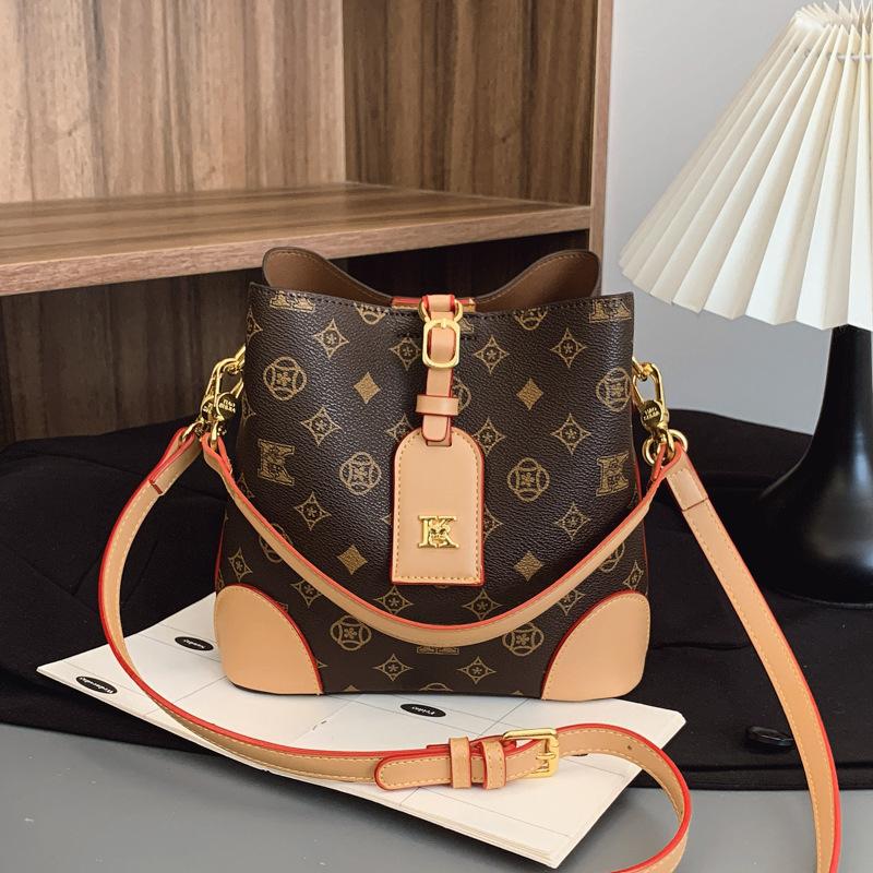 Премиум сумка женская новая пресбиопия большая вместимость сумка женская сумка-ведро универсальная наплечная сумка-мессенджер 21X12X20 абрикосовый