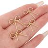 Copper Batch Thread Winding Bow Tie Adhesive Bead Earrings Making Craft