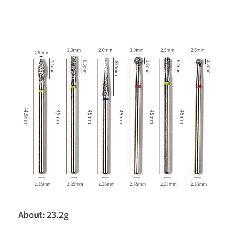 1Pcs Nail Dill Bits Milling Cutter For Manicure 3/32" Burr Electric Nail File Cuticle Remover Tool