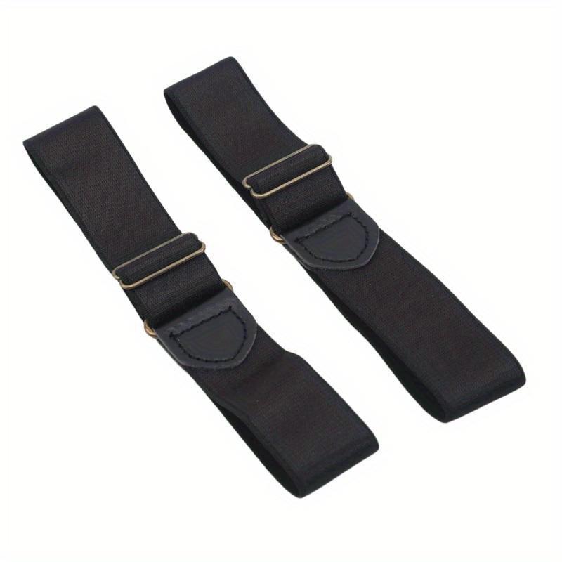 

2 шт./пара Эластичная повязка на руку Держатель рукавов рубашки Женская Мужская Мода Регулируемые нарукавники Ленты для вечеринки Свадьбы Аксессуары для одежды 2Pcs чёрный