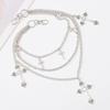Punk Multi-Layer Cross Pendant Chain - Hot-Selling Metal Pants Accessory for Girls