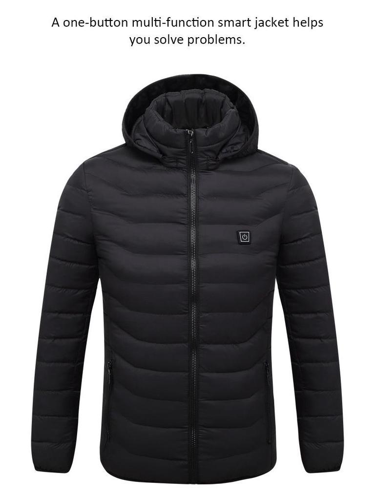 Men's Smart Heated Jacket, USB Charged, Available in 2/4/9-Piece Sets