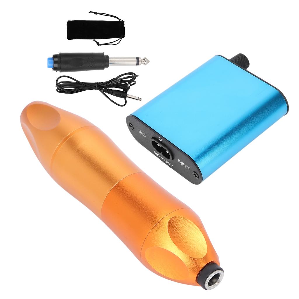 Motor Tattoo Pen Kit Professional Tattoo Machine Power Supply Wireless Foot Pedal for Beginner