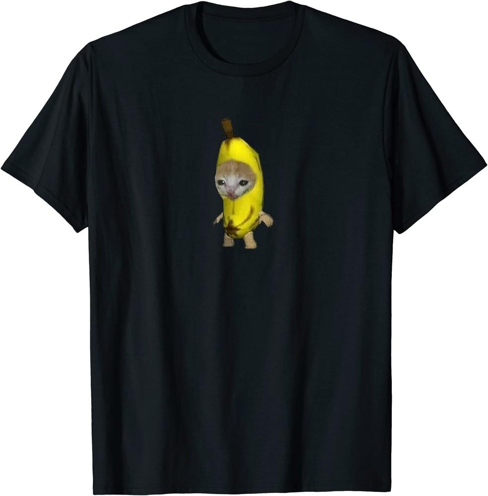 

Banana Cat Funny Meme T-Shirt Size S-5XL Unisex T-Shirt M