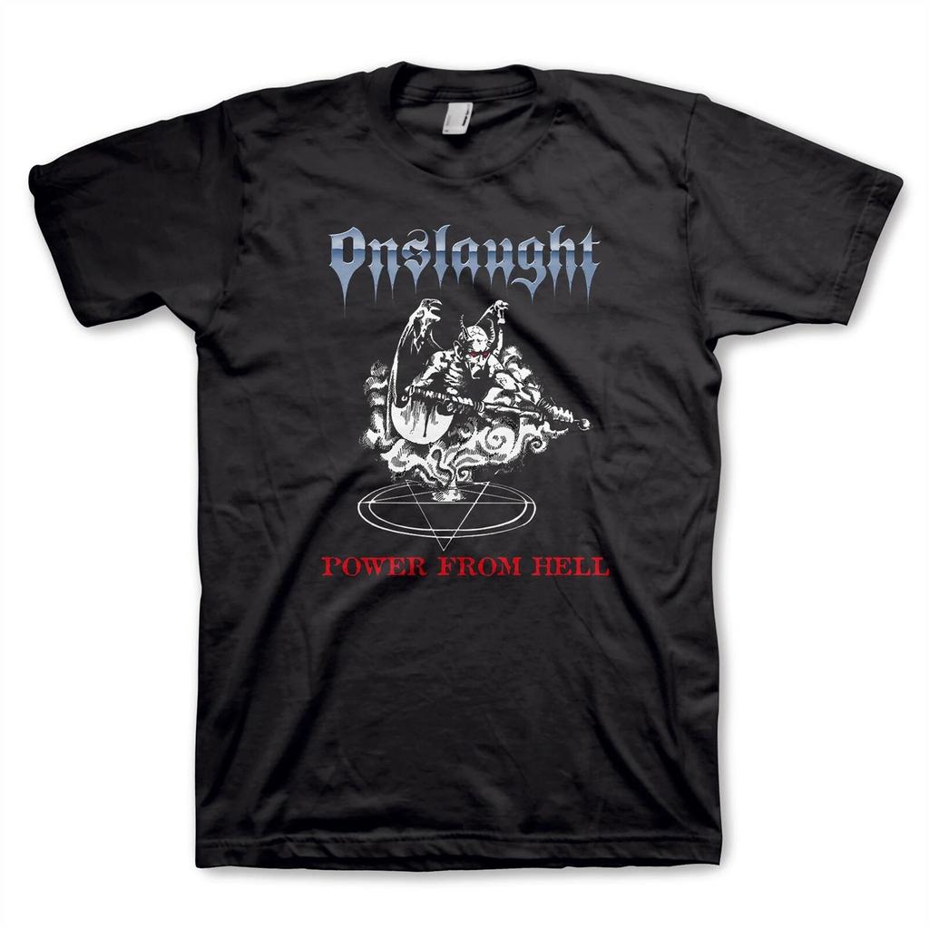 ONSLAUGHT Cd Cvr POWER FROM HELL Official SHIRT MED New Antichrist Force