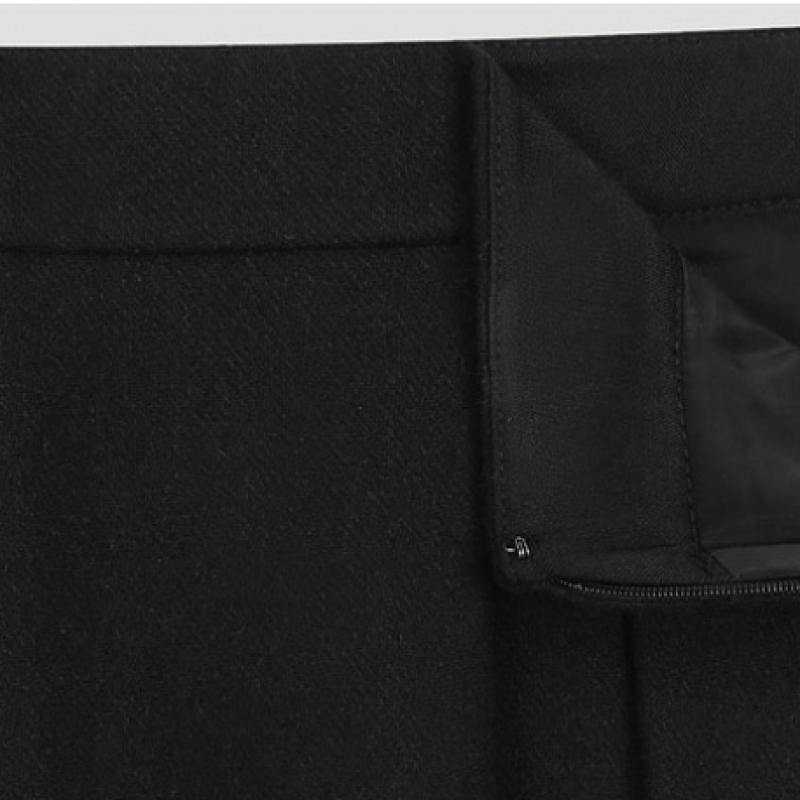  Fustă plisată din amestec de lână She S miSS SwwSko42060 BK