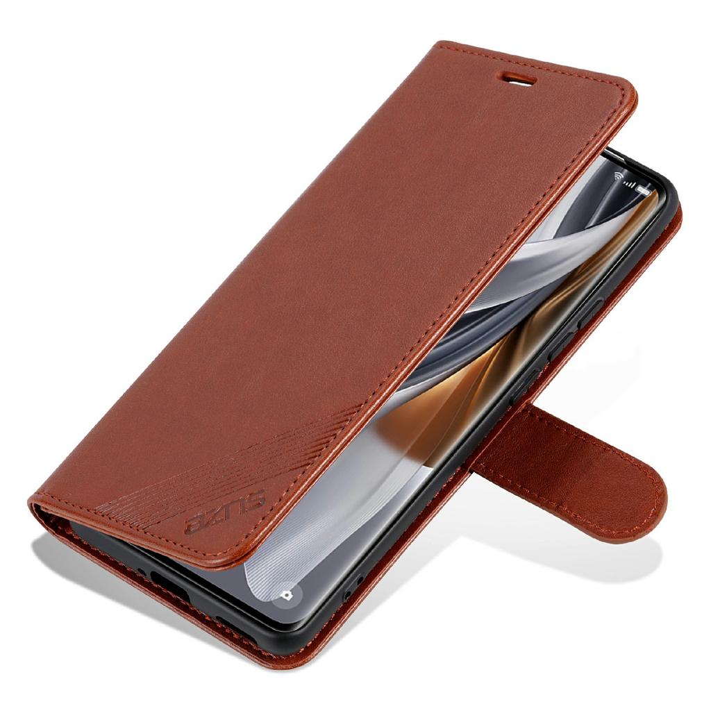 AZNS Etui na Xiaomi Poco F7 Pro 5G/Redmi K80 5G Odporne na zarysowania Skórzane PU Podstawka Portfel Pokrowiec na telefon