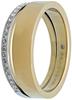 Skagen KARIANA Two-Tone Stainless Steel Band Ring