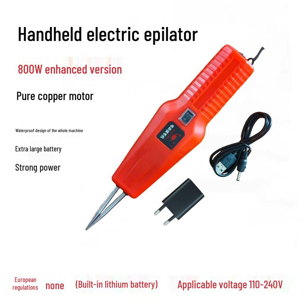 ""Elektrische Geflügelrupfmaschine""": Lithiumbatterie, Automatisch für Huhn, Ente und Gans - Europäischer Standard"