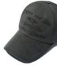 IDWS Whisper Letter Maxi Cap Charcoal
