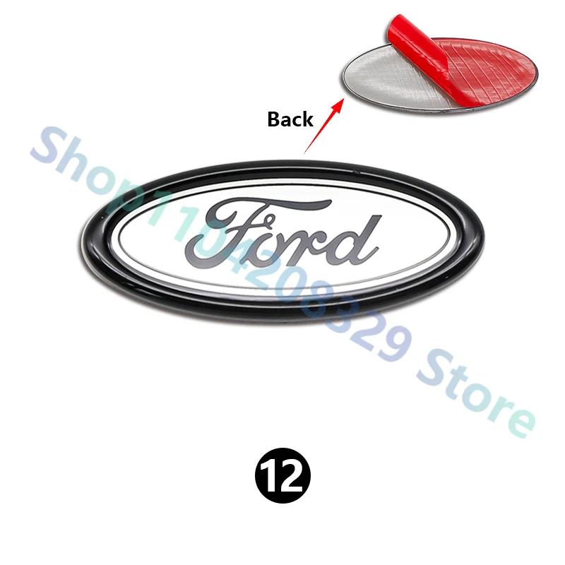 For Ford  MK1 Car Front Rear Trunk Emblem 11.5x4.5cm Cover Sticker for Ford Focus Edge Mondeo Ecosport Ranger Fiesta Fusion Kuga Accessories